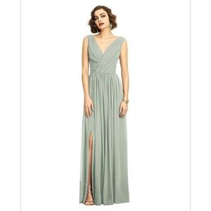 Dessy Collection Sleeveless Draped Chiffon Maxi